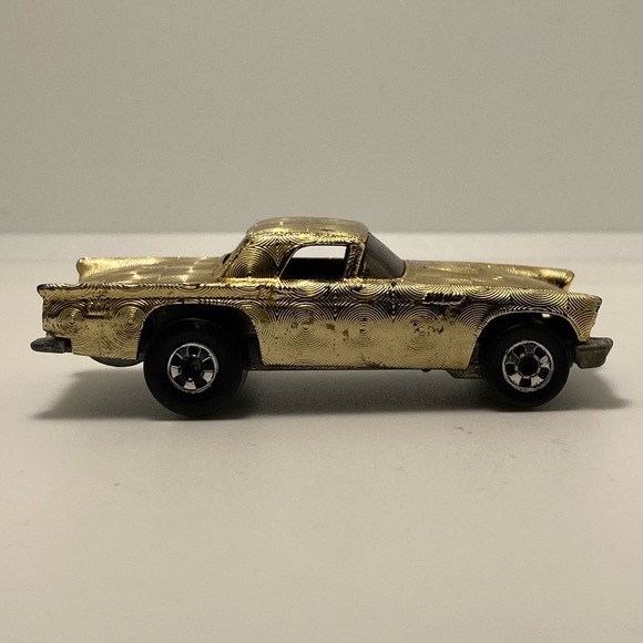 1977 Hot Wheels Ford Thunderbird T-Bird Gleam Team Gold Chrome Car - Picture 5 of 6